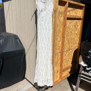 Elegant White Lace Gown